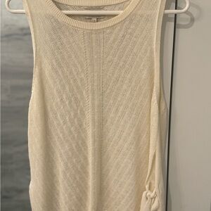 Lucky Brand Cream Knit Tank Top